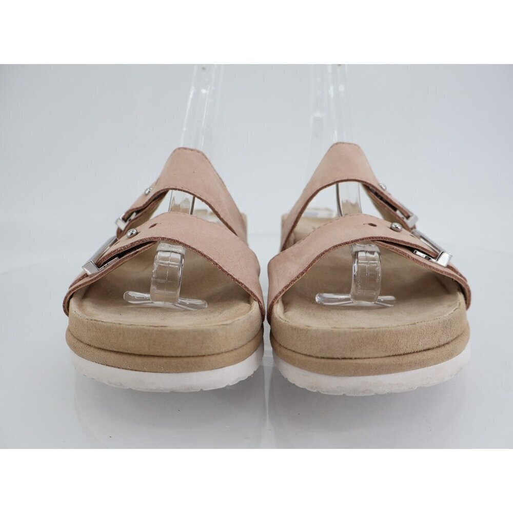 Earth Women's Canyon Ruby Sandal Size 7 Low Wedge Slide Blush Straps Buckle - Picture 3 of 14